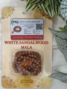 White Sandal Wood Mala