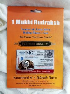 1 Mukhi Rudraksha With Cap